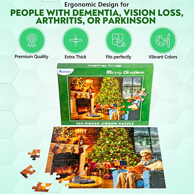 Dementia Puzzle 100 Large Pieces Jigsaw – Christmas - Image 3
