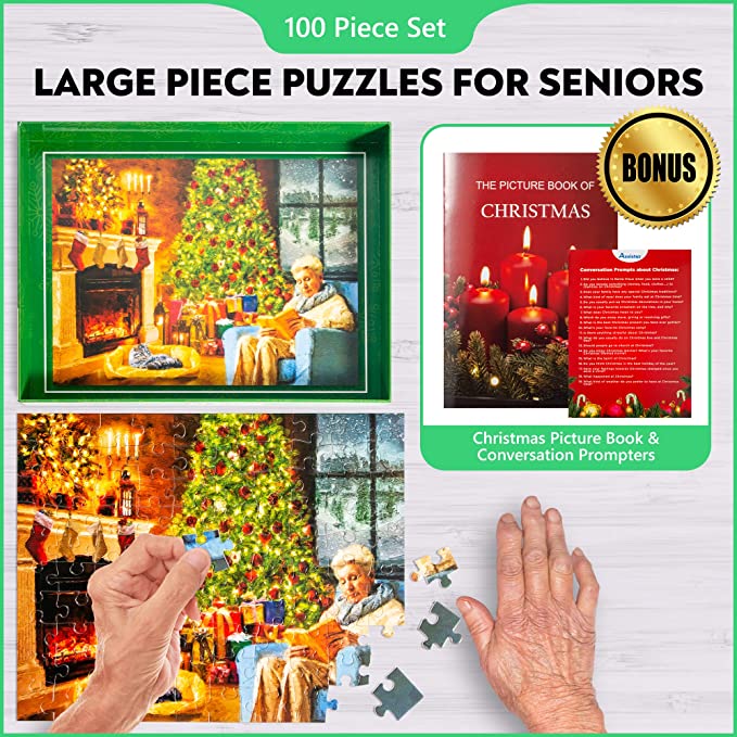 Dementia Puzzle 100 Large Pieces Jigsaw – Christmas - Image 4