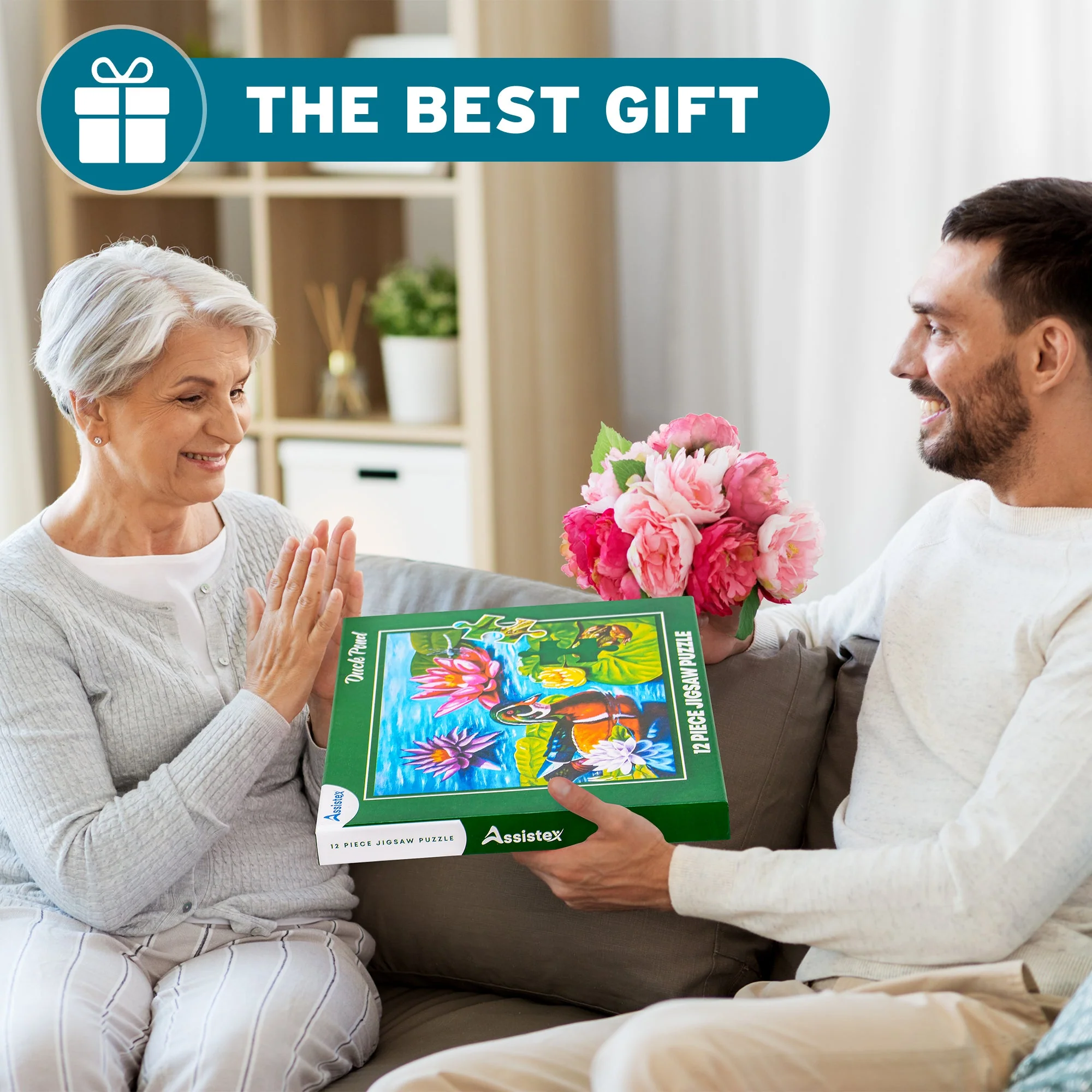 DEMENTIA PUZZLE 12 LARGE PIECES JIGSAW – Duck Pond - Image 7