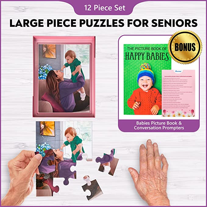 Dementia Puzzle 12 Large Pieces Jigsaw –Mother's Love - Image 5