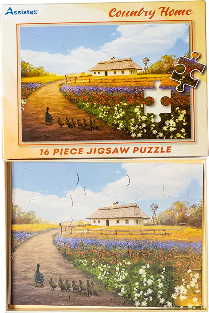 Dementia Puzzle 16 Large Pieces Jigsaw -- Country Home - Image 3