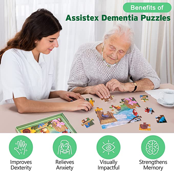 Dementia Puzzle 24 Large Pieces Jigsaw – Garden Birds - Image 2