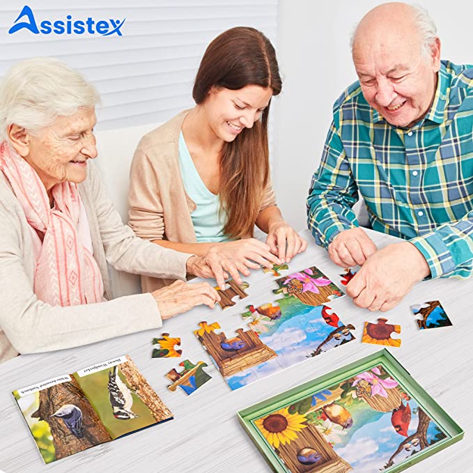 Dementia Puzzle 24 Large Pieces Jigsaw – Garden Birds - Image 4