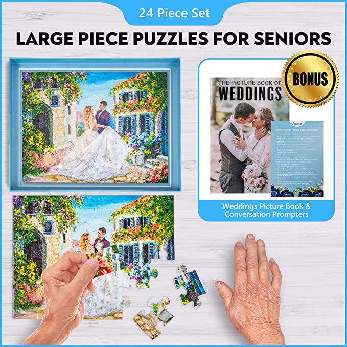 Dementia Puzzle 24 Large Pieces Jigsaw – Spring Wedding - Image 4