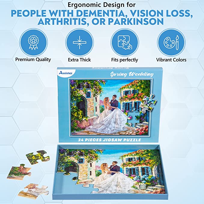 Dementia Puzzle 24 Large Pieces Jigsaw – Spring Wedding - Image 5