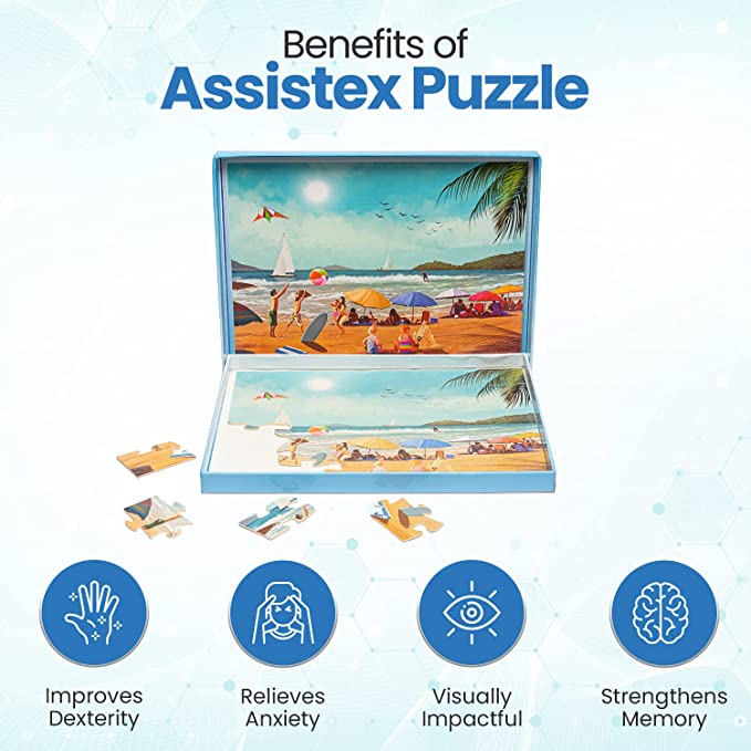 Dementia Puzzle 36 Large Pieces Jigsaw – Beach Fun - Image 4