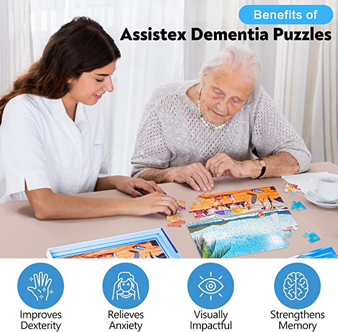 Dementia Puzzle 63 Large Pieces Jigsaw –  Beach fun - Image 4