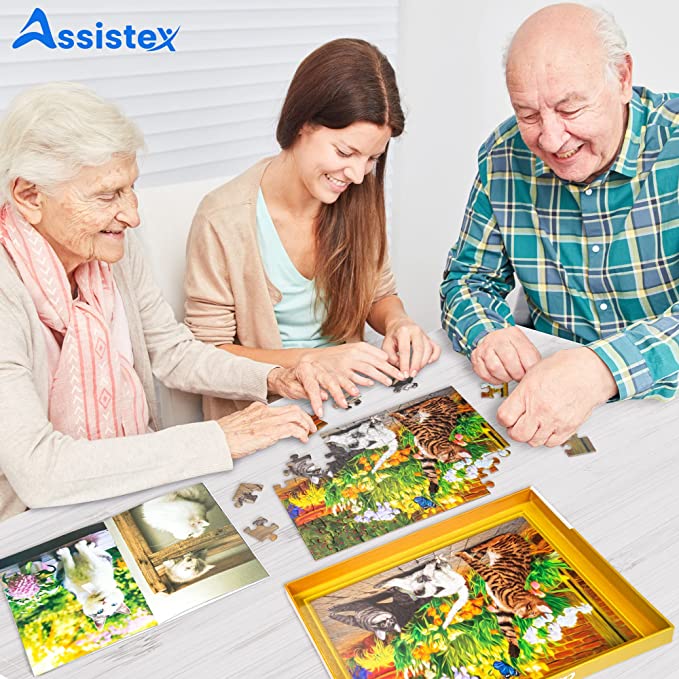 Dementia Puzzle 63 Large Pieces Jigsaw – Cats & Flowers - Image 5