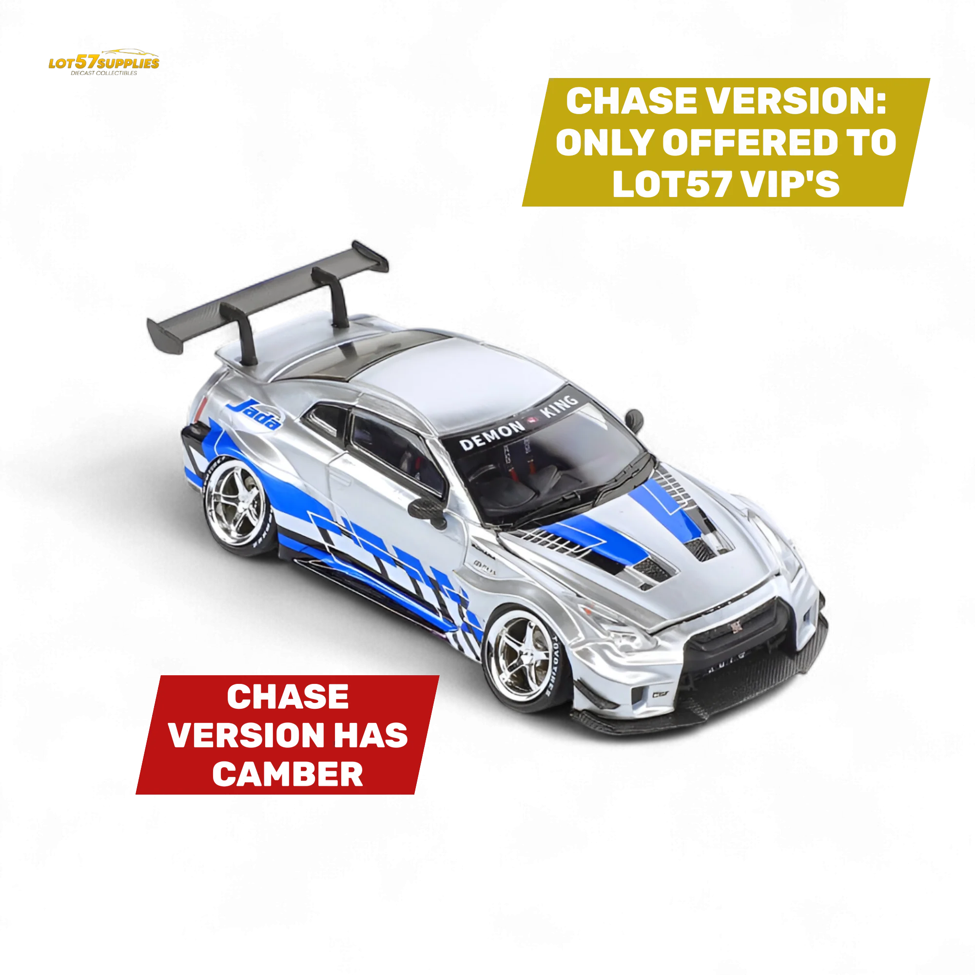 Demon King Auto GTR35 RR Blueberry Livery 1:64 - Image 2