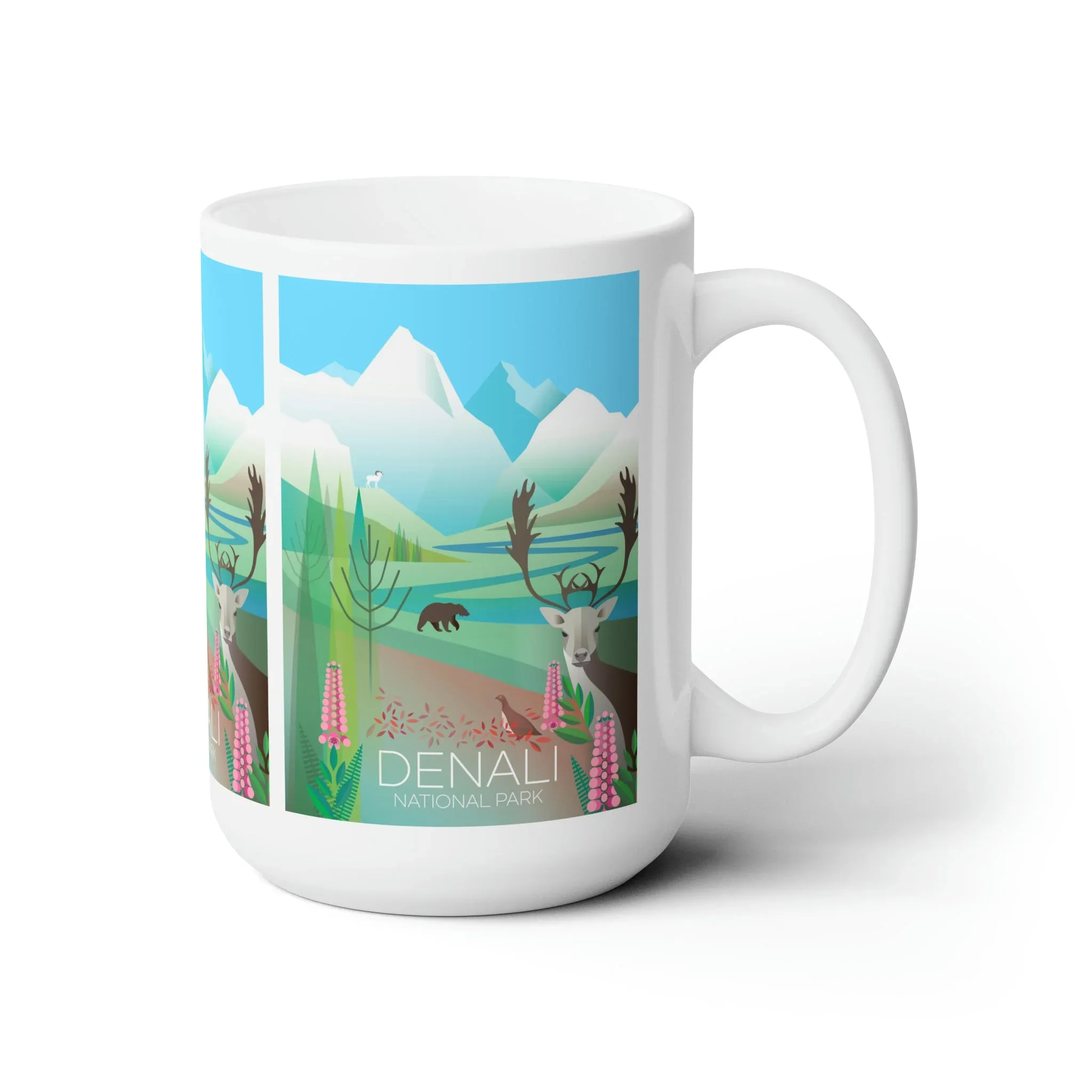 Denali National Park Ceramic Mug 11oz or 15oz - Image 3