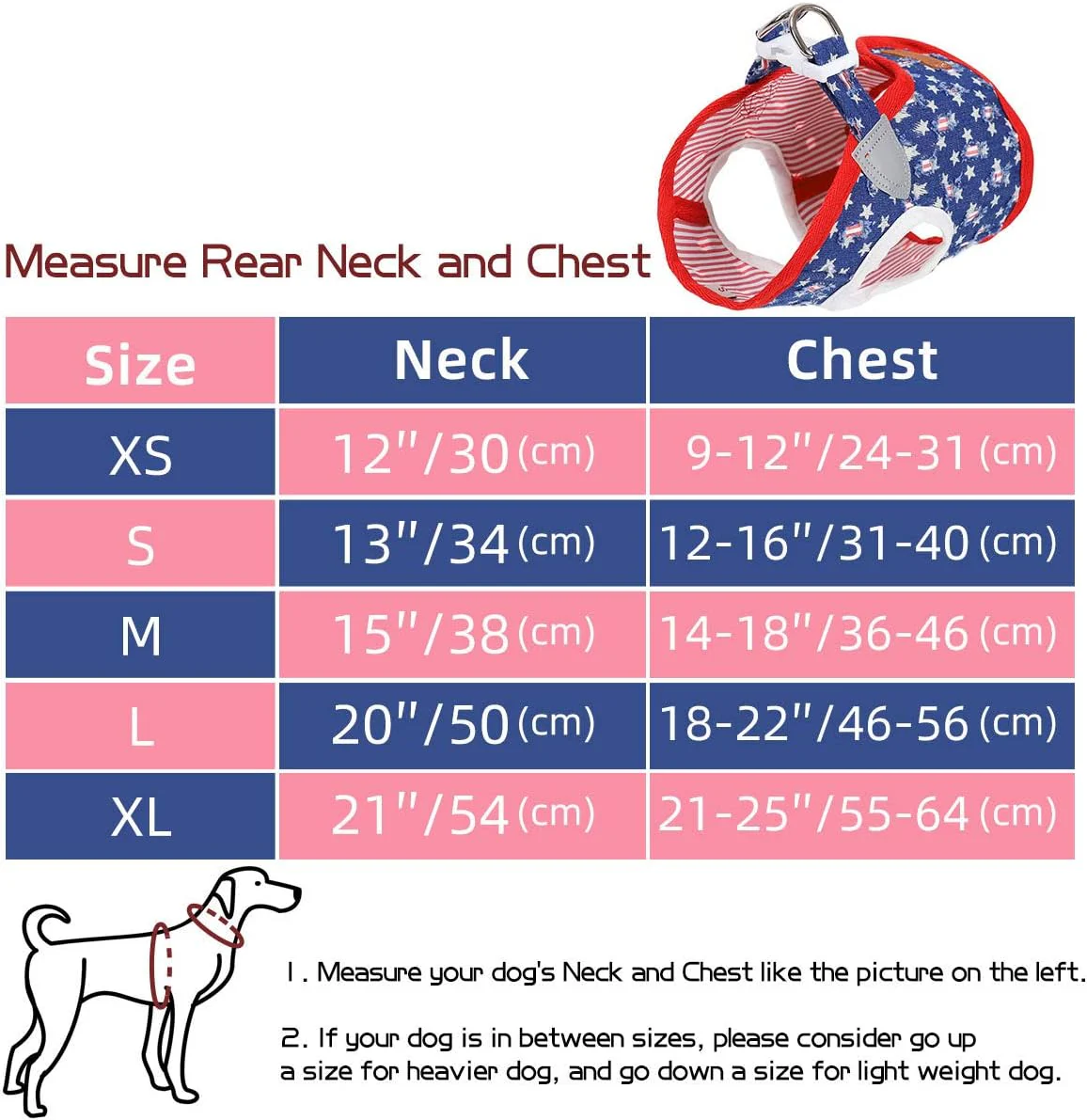 Denim Dog Harness with Star Print & Secure Buckle - Image 4