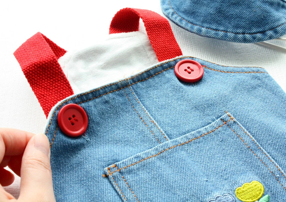 Denim Dog Overalls with Matching Hat - Adorable and Comfortable Pet Outfit - Image 7
