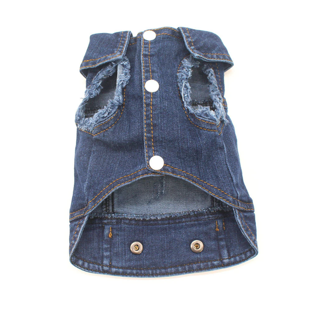 Denim Jacket Jeans Pet Vest - Image 2