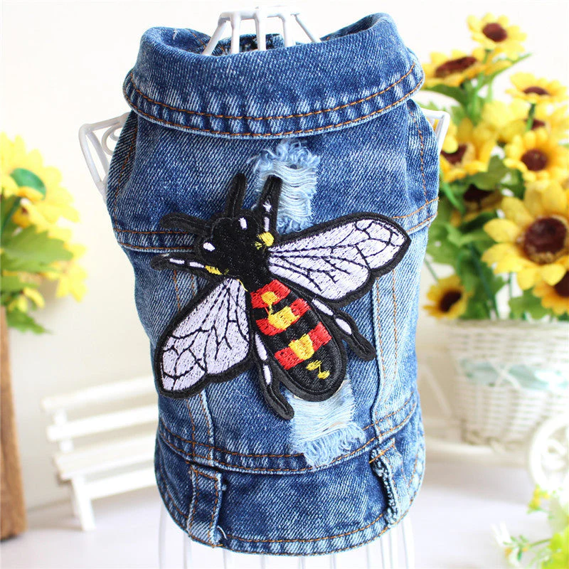 Denim Jacket Jeans Pet Vest - Image 6