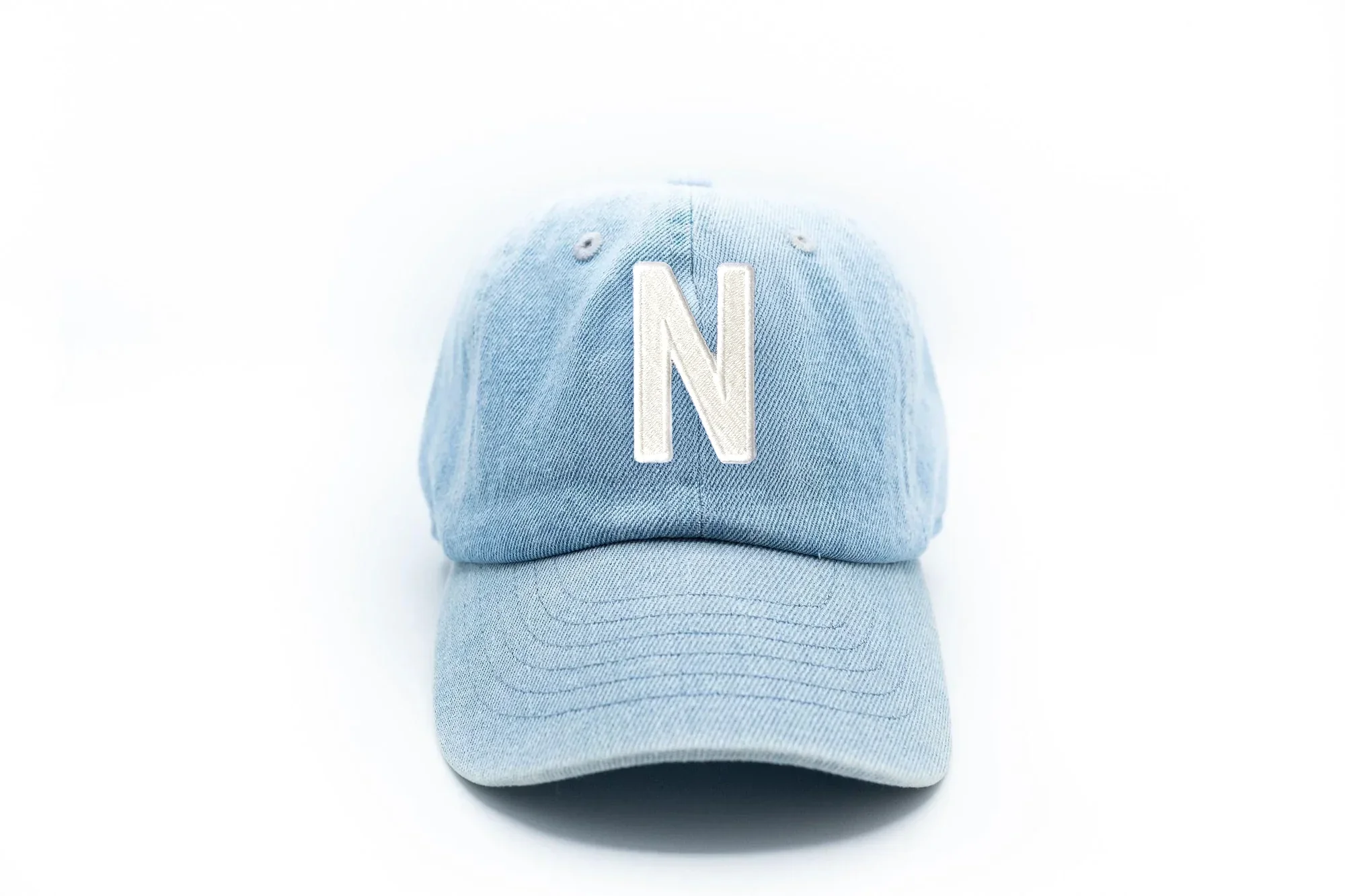 Denim Letter Baseball Hat - Image 46