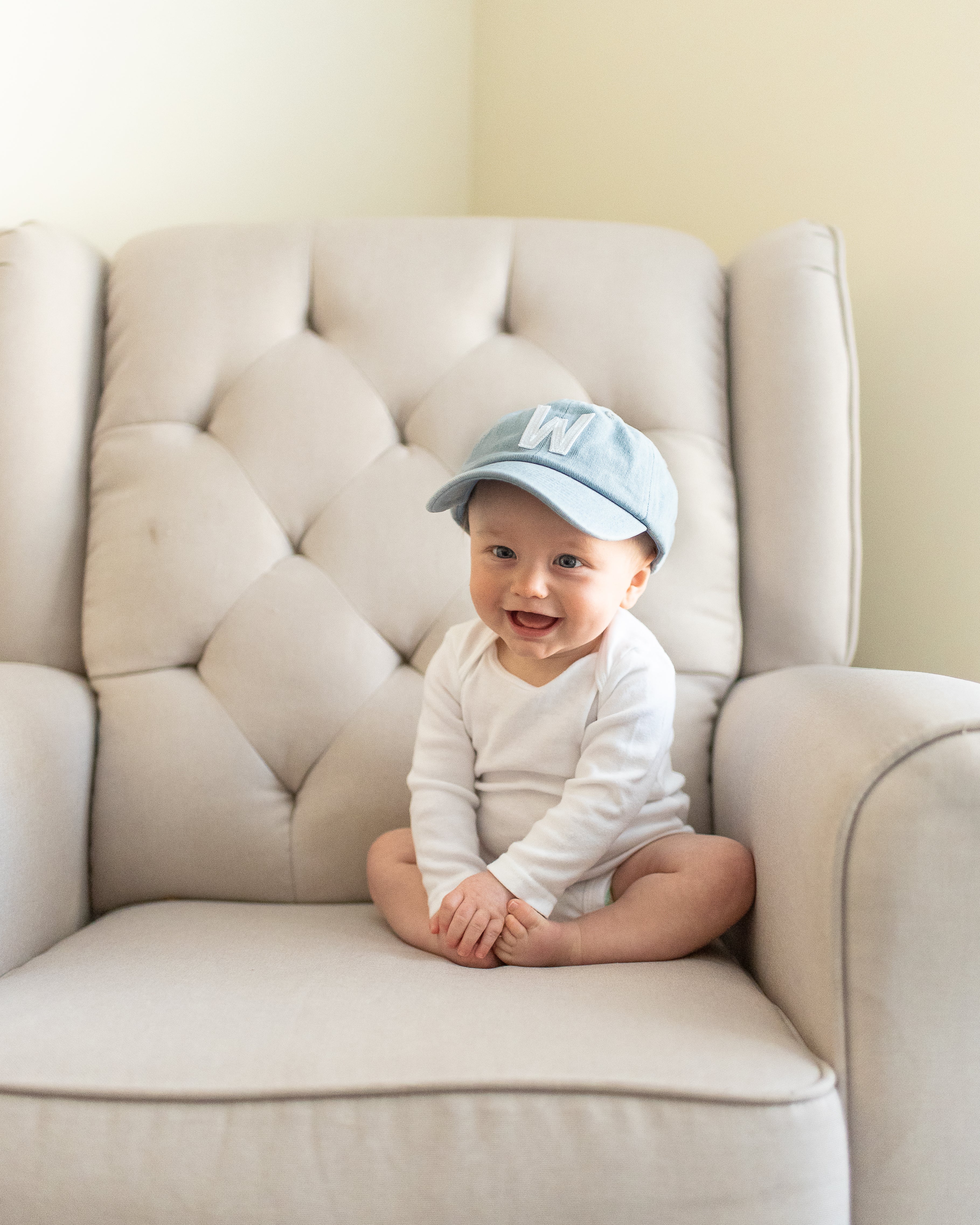 Denim Letter Baseball Hat - Image 8