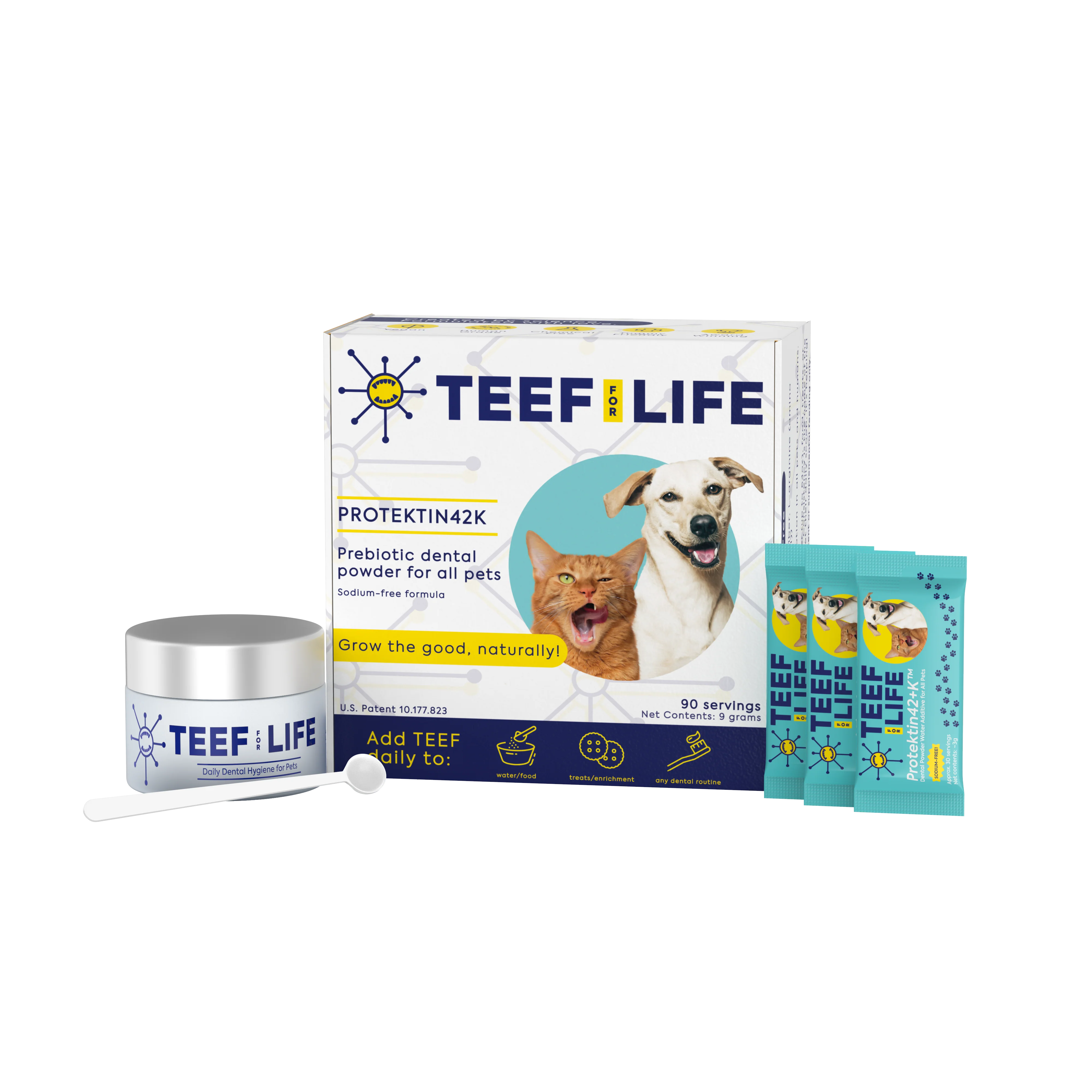 Dental Kits: Protektin42K - Prebiotic Dental Powder for All Pets (Sodium-free) - Image 2
