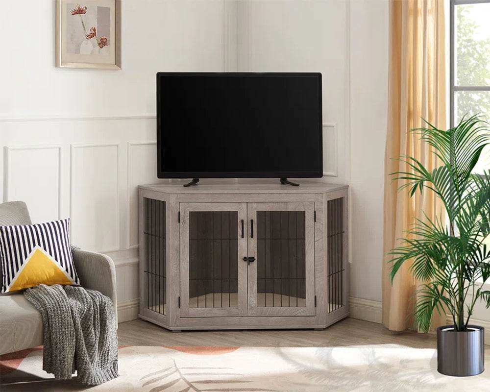 Dereham Furniture Corner Dog Crate with Cushion - Image 3