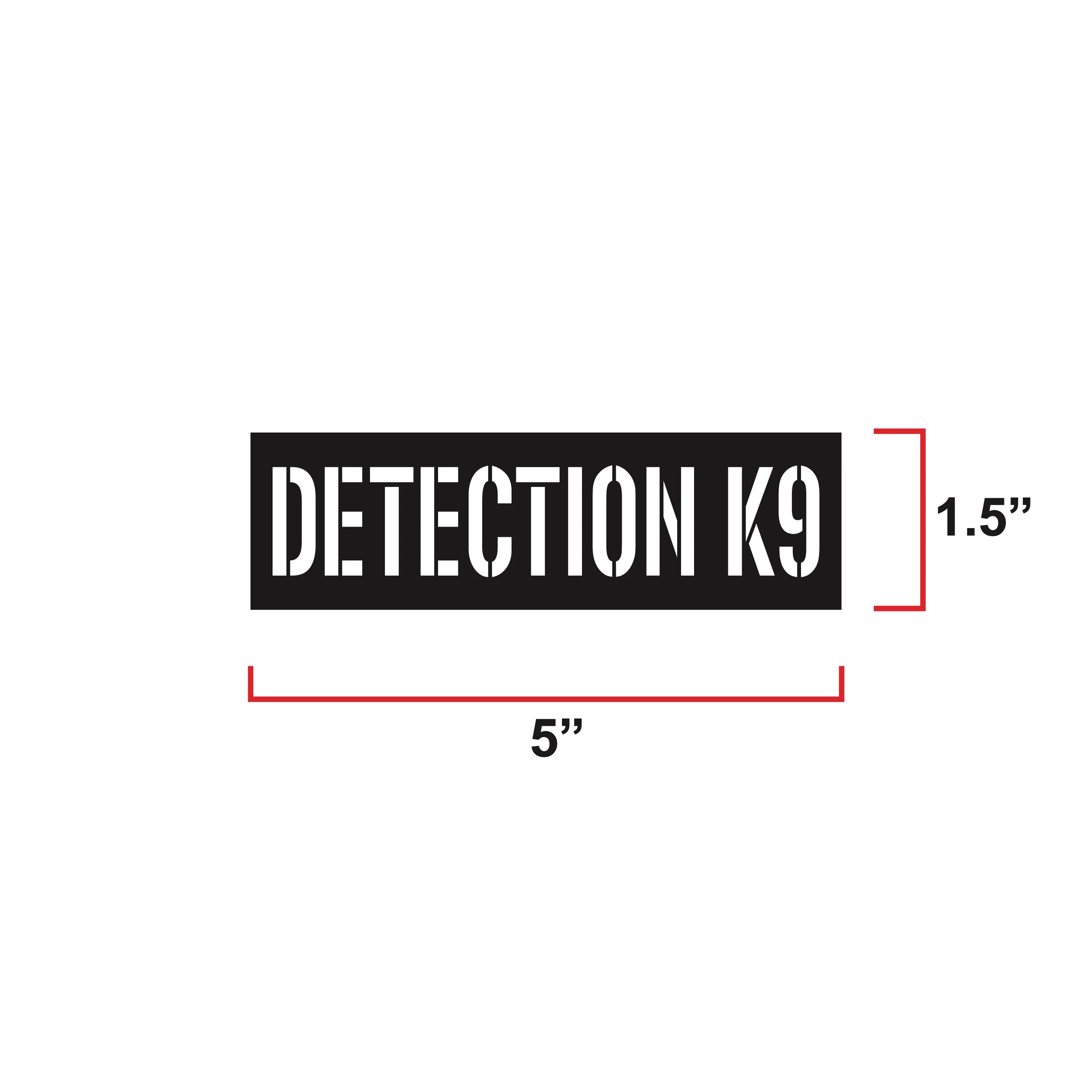 Detection K9 Laser Cut Reflective Morale Patch - Image 2