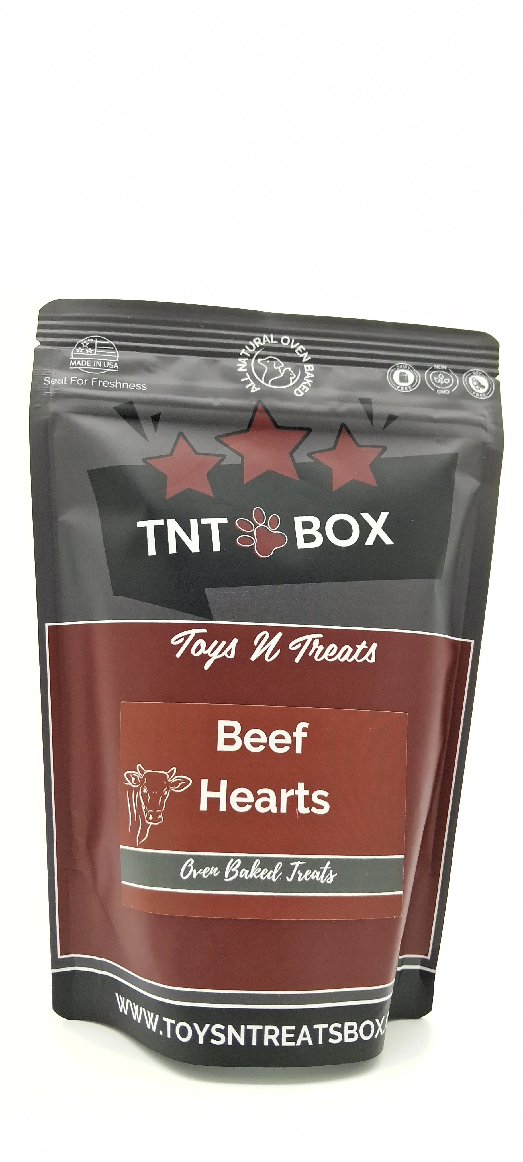 Digestive Health Beef Heart Dog Treats - All Natural Oven Baked - Image 2