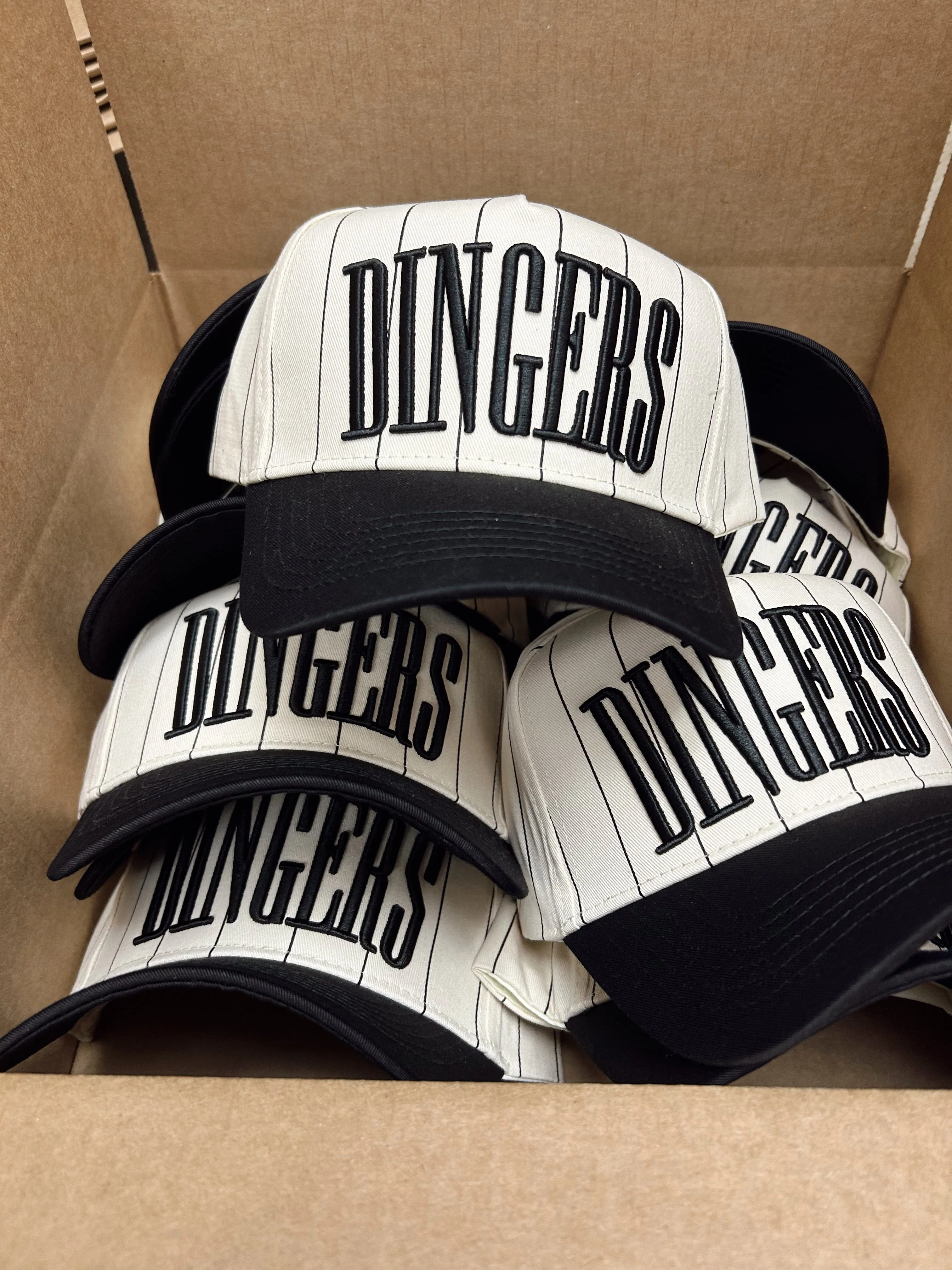 Dingers - Stripe Vintage Trucker Hat - Image 3