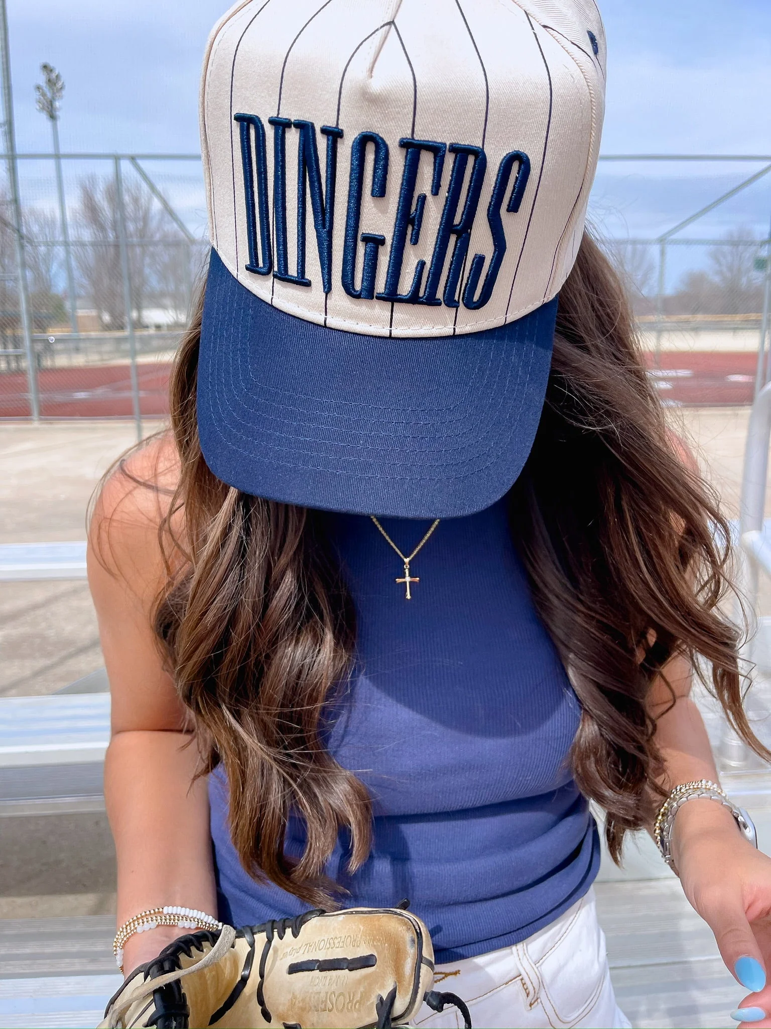 Dingers - Stripe Vintage Trucker Hat - Image 6