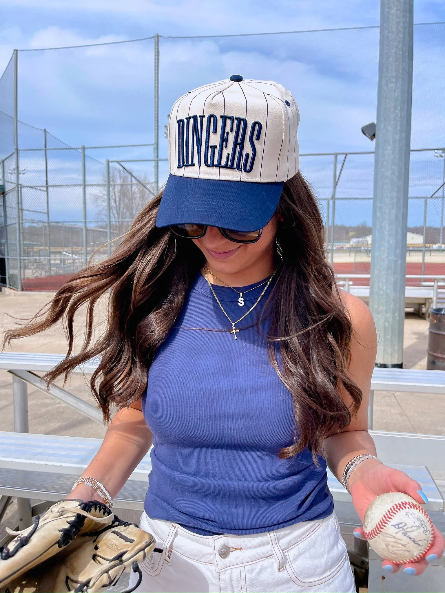 Dingers - Stripe Vintage Trucker Hat - Image 9