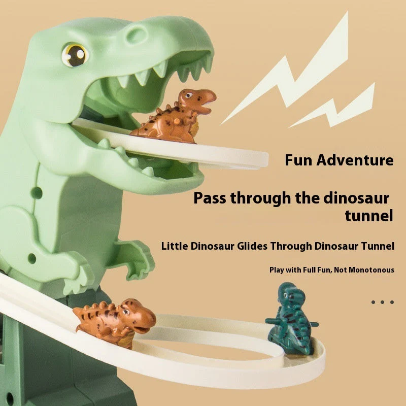 Dinosaur Assembled Educational Electric Slide Track Toy Car - Image 3