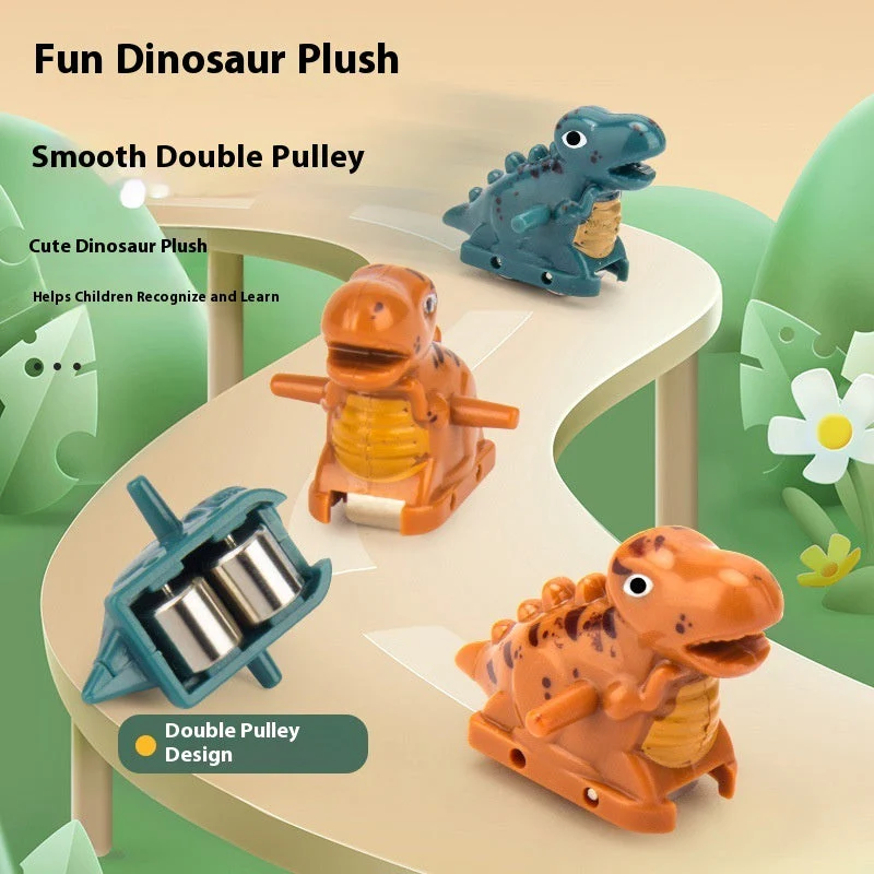 Dinosaur Assembled Educational Electric Slide Track Toy Car - Image 4
