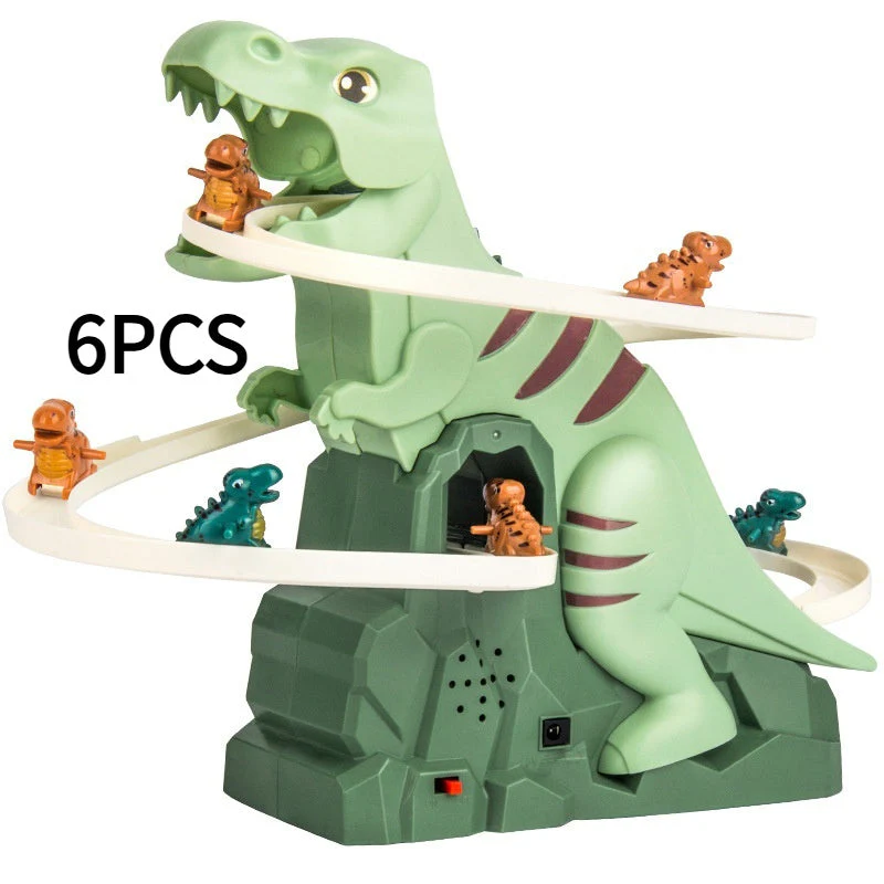 Dinosaur Assembled Educational Electric Slide Track Toy Car - Image 7