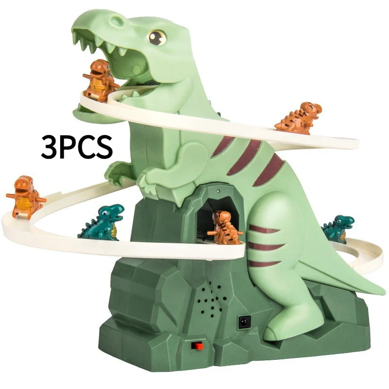 Dinosaur Assembled Educational Electric Slide Track Toy Car - Image 8