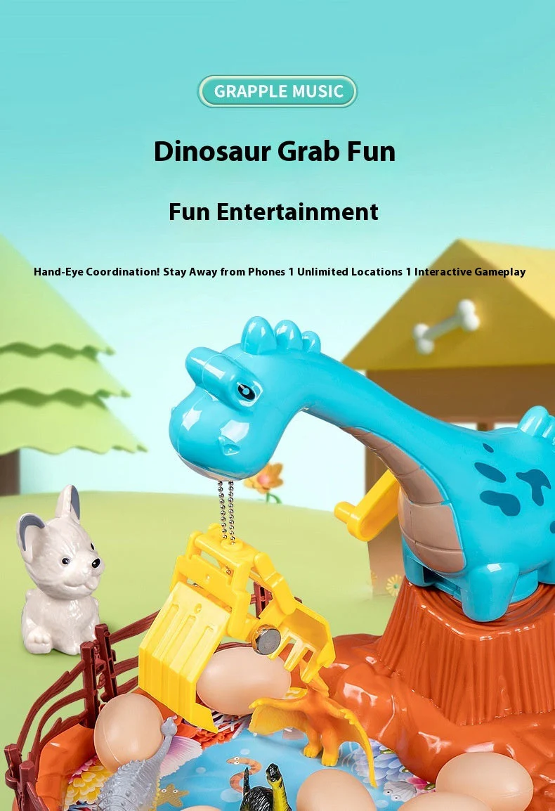 Dinosaur Capture Game Small Household Prize Claw Toys - Image 3