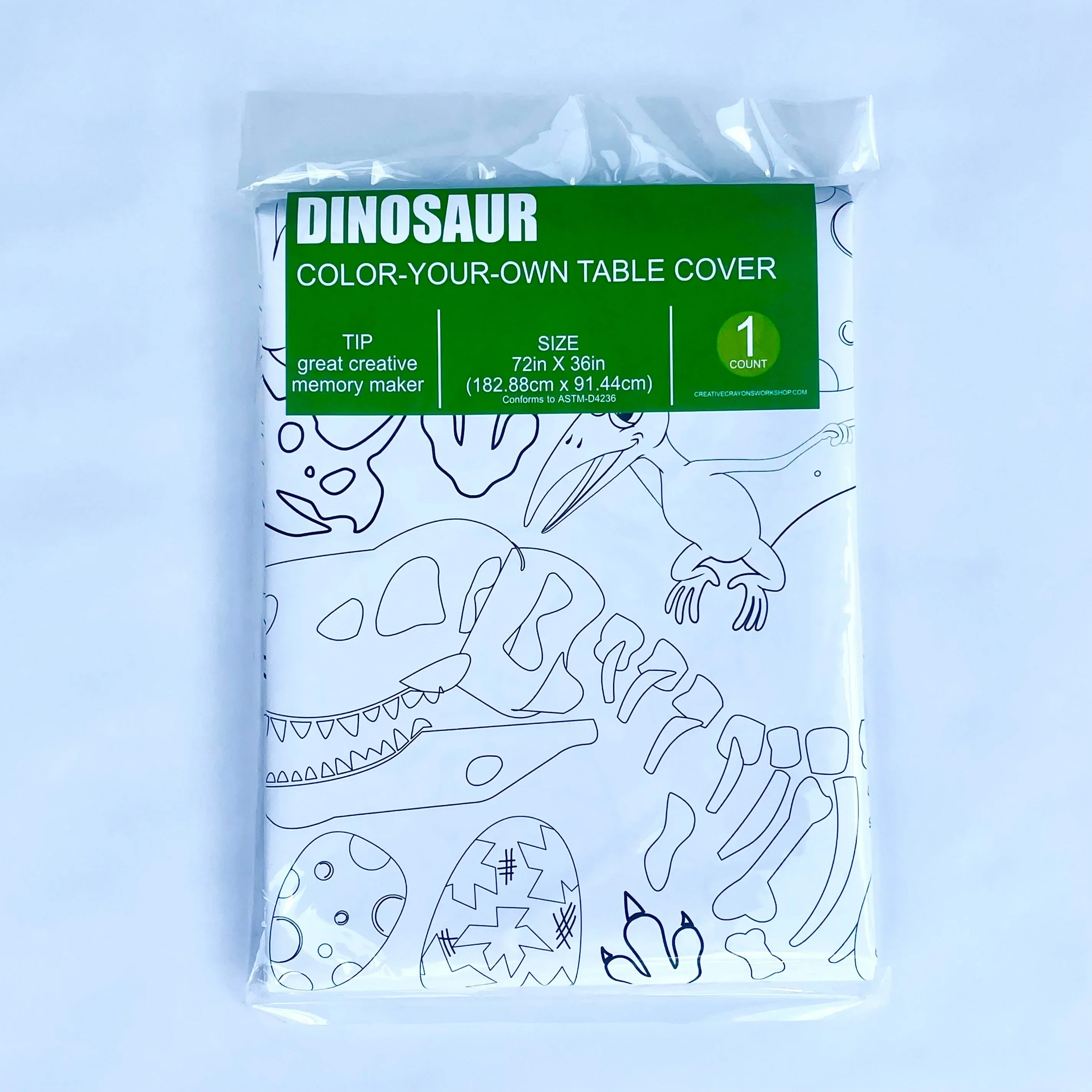 Dinosaur Coloring Tablecloth - Image 4