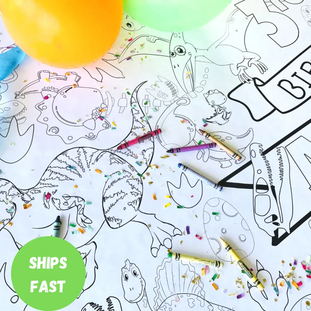 Dinosaur Coloring Tablecloth - Image 8