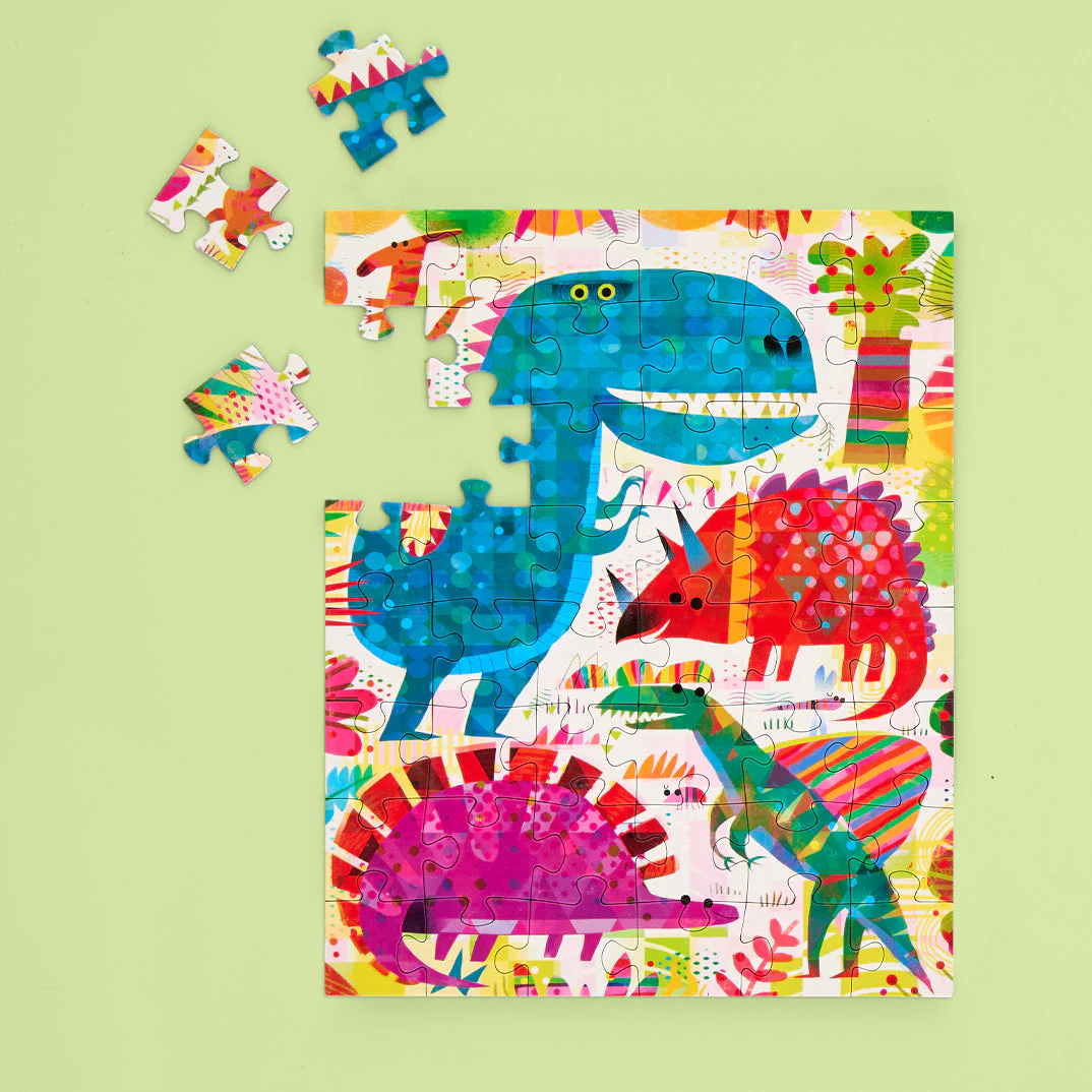 Dinosaur Day 48 Piece Puzzle Snax - Image 2