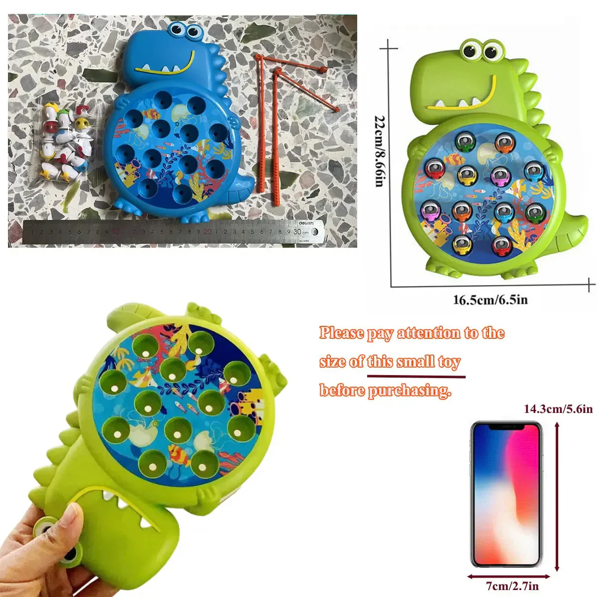 Dinosaur Magnetic Fishing Toys - Montessori Educational Game for Kids | Fun & Safe Play Rod Gift - Image 2