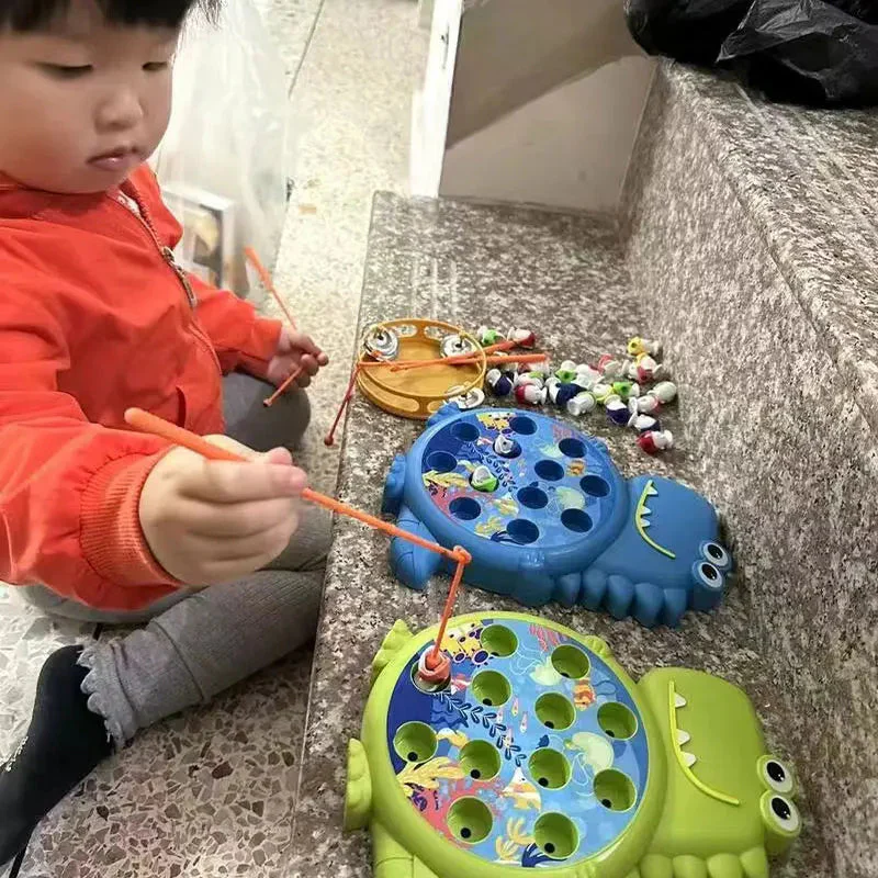 Dinosaur Magnetic Fishing Toys - Montessori Educational Game for Kids | Fun & Safe Play Rod Gift - Image 4
