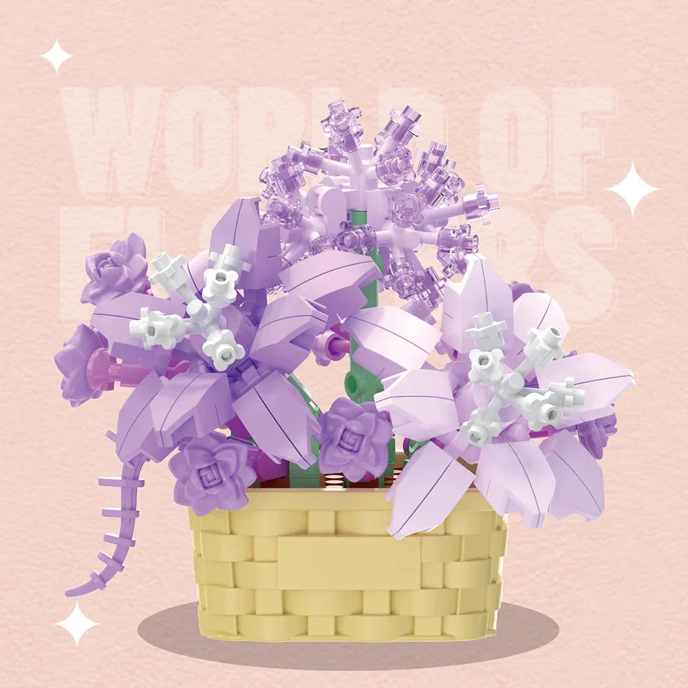 DIY Potted Plant Building Blocks Set - Rose Sunflower Succulents Bonsai Tree Romantic Garden Kids Model Bricks Toy Kit - Image 10