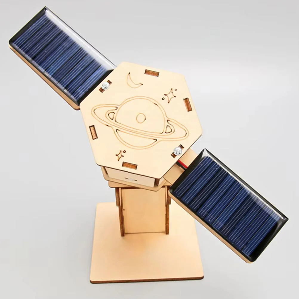 Diy Technology Small Production Stem Experimental Teaching Aids Space Model Artificial Satellite Educational Toys Solar Power Toy Kit Science - Image 5
