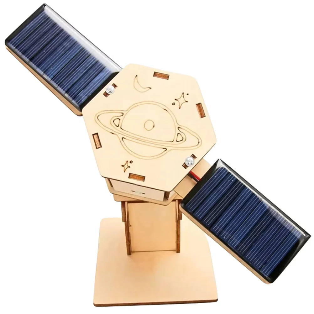 Diy Technology Small Production Stem Experimental Teaching Aids Space Model Artificial Satellite Educational Toys Solar Power Toy Kit Science - Image 8
