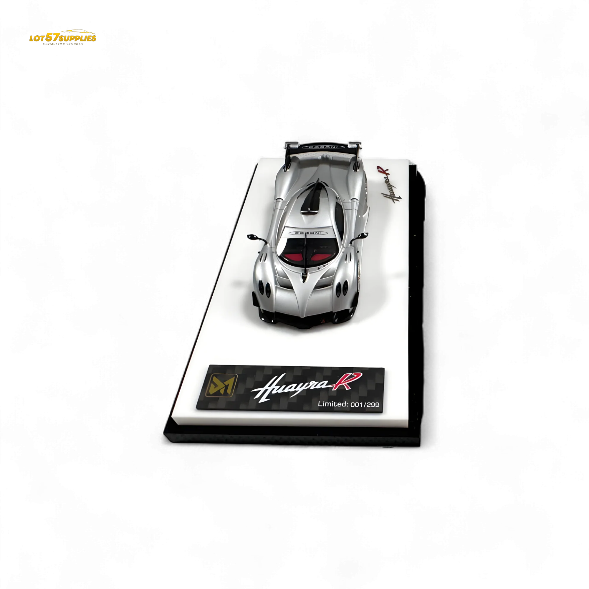 DMY Pagani Huayra R Matte Silver 1:64 - Image 2