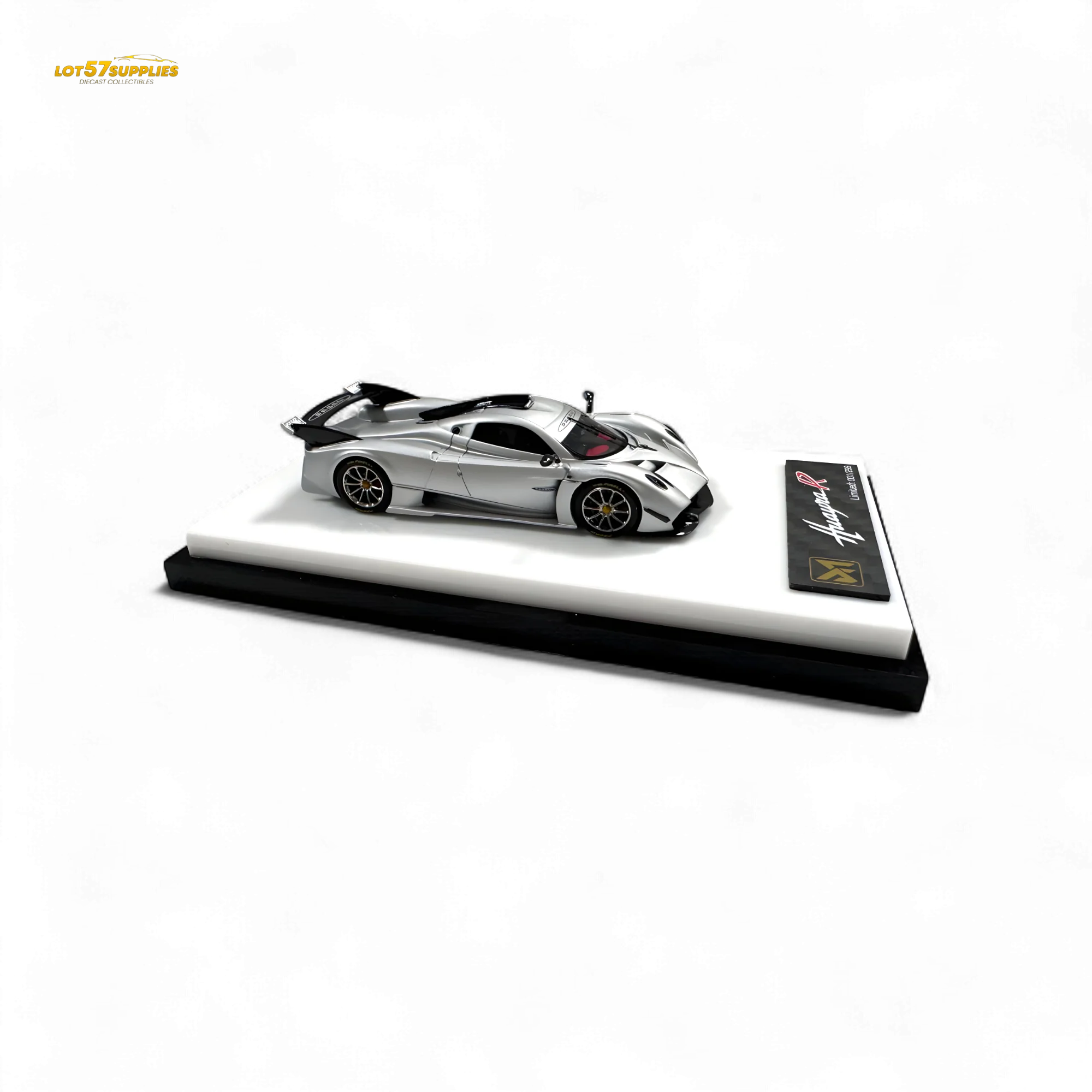 DMY Pagani Huayra R Matte Silver 1:64 - Image 3