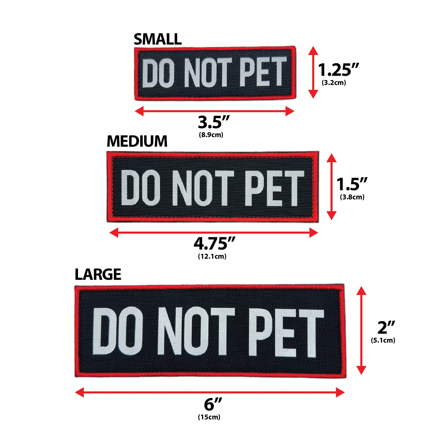Do Not Pet Reflective Morale Patch - Image 2