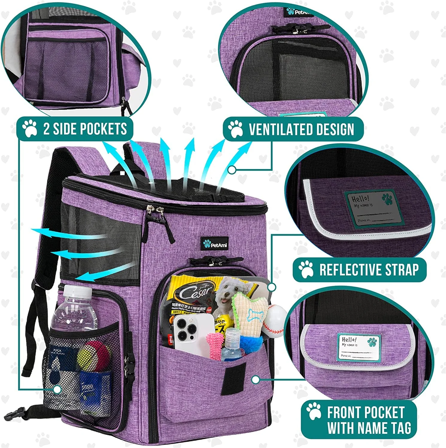 Dog and cats Backpack Carrier - Image 2