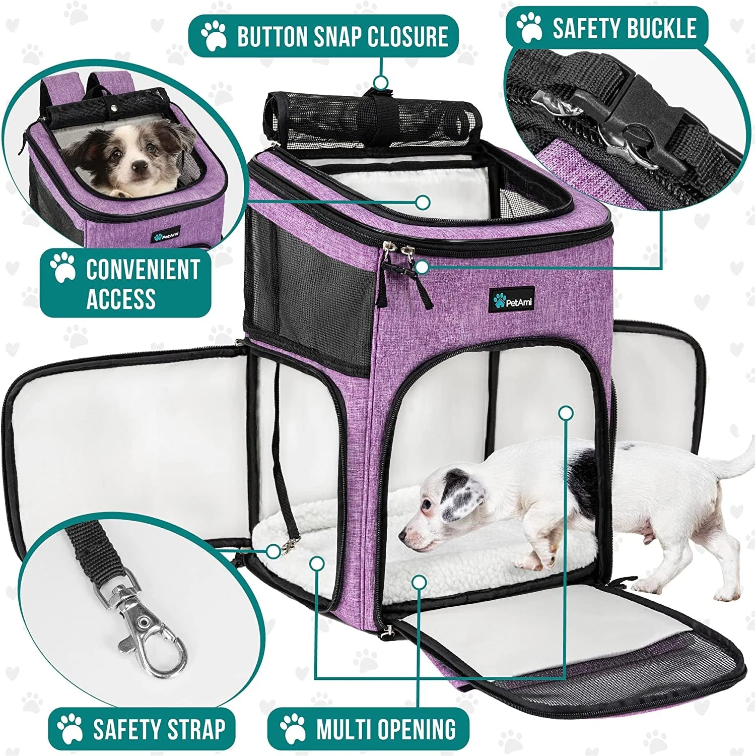 Dog and cats Backpack Carrier - Image 3