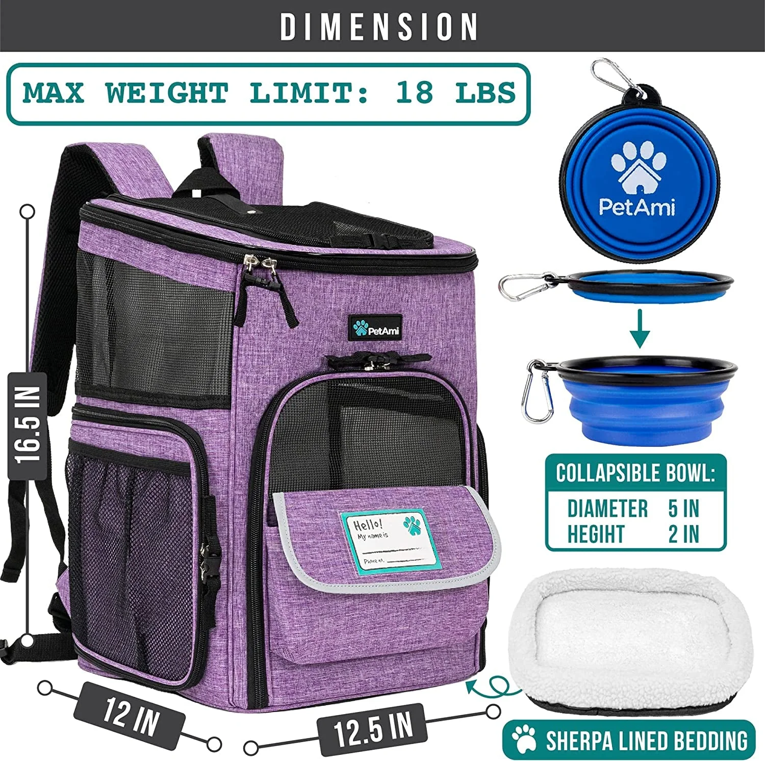 Dog and cats Backpack Carrier - Image 6