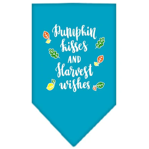Dog Bandana Screen Printed,  "Pumpkin Kisses & Harvest Wishes" - Image 9