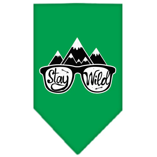 Dog Bandana Screen Printed, "Stay Wild" - Image 12
