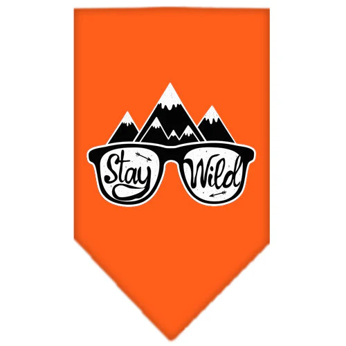 Dog Bandana Screen Printed, "Stay Wild" - Image 14