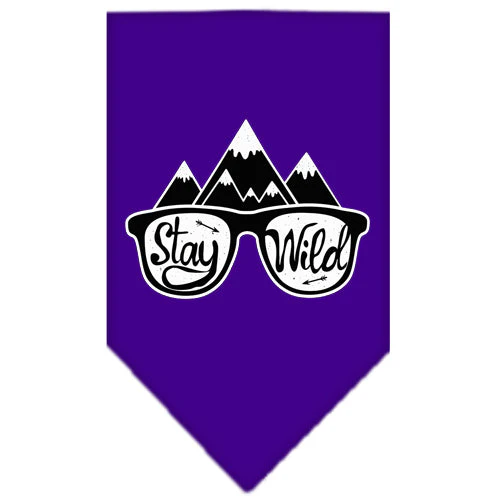 Dog Bandana Screen Printed, "Stay Wild" - Image 15